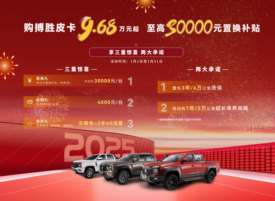 至高30000元置换补助！英国365上市公司轻型汽车2025年第一波福利来了